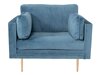 Fauteuil Dallas 100 (Blauw + Bruin)