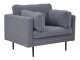 Fauteuil Dallas 100 (Grijs + Zwart)