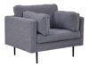 Fauteuil Dallas 100 (Grijs + Zwart)