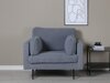 Fauteuil Dallas 100 (Grijs + Zwart)