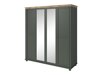 Garderobeskab Tolnue 115 (Mørkegrøn + Lefkas eg)