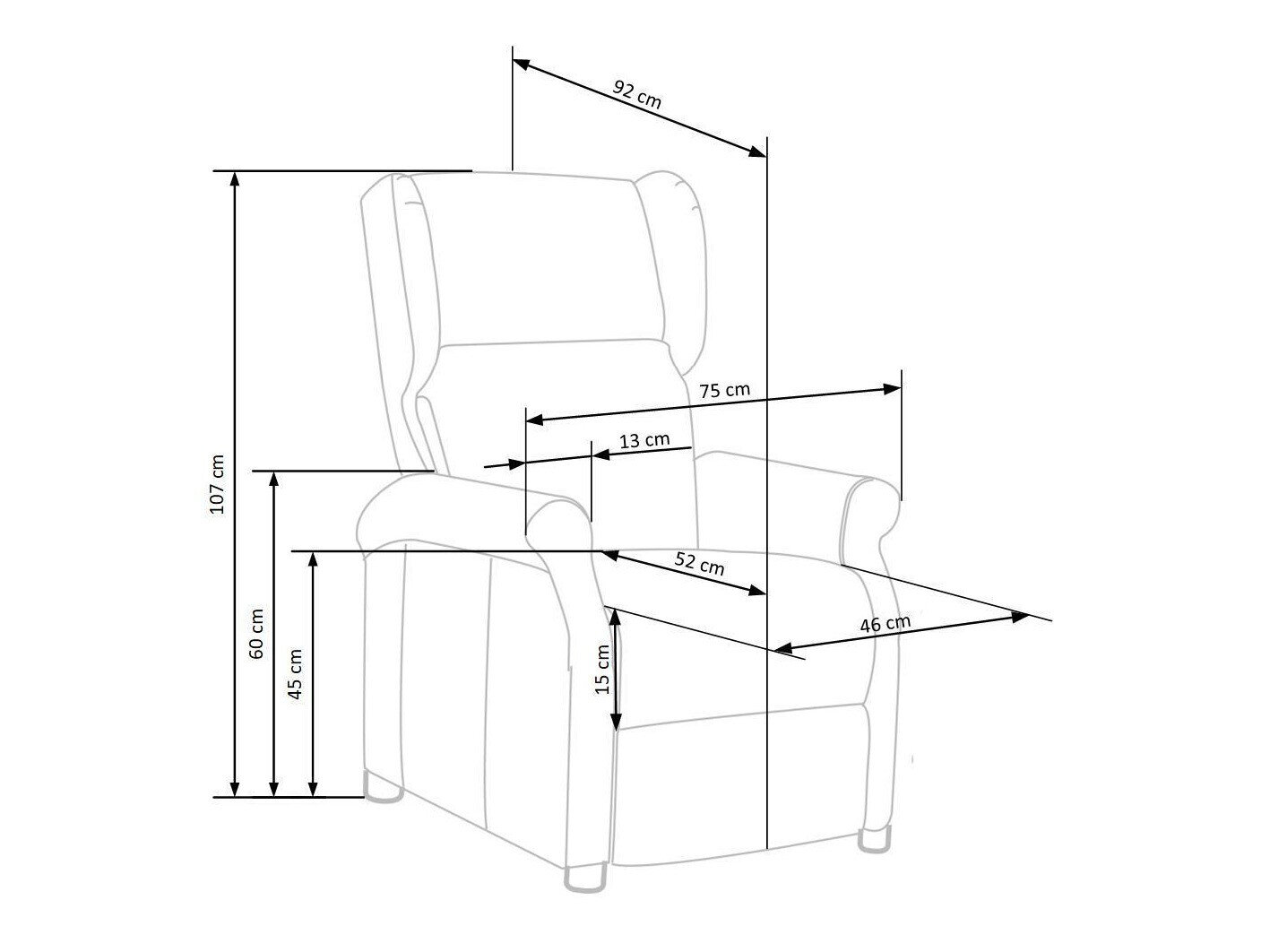 Hvilestol Houston 878 (Mørkegrøn)