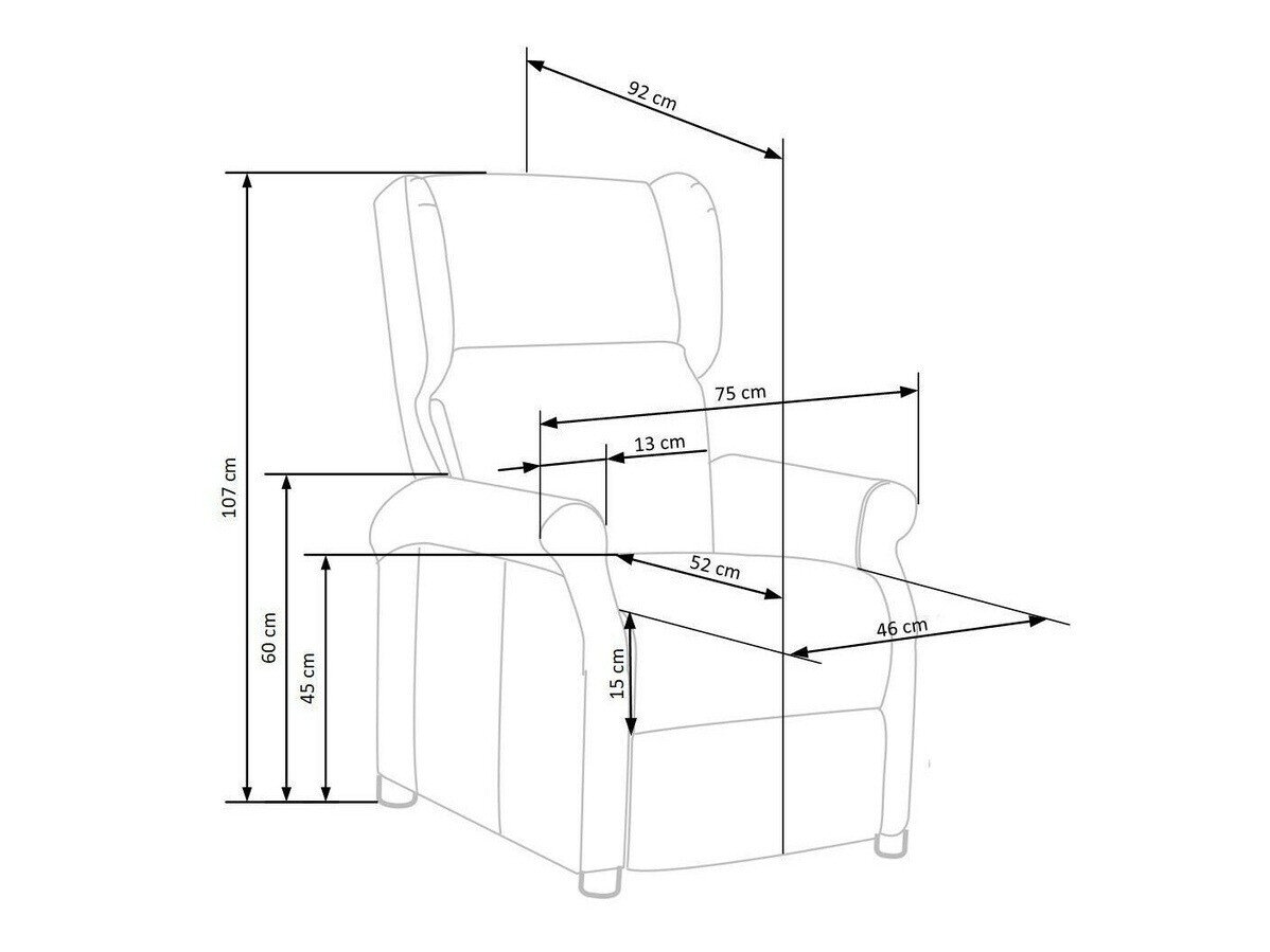 Relaxfauteuil Houston 878 (Bluvel 14)