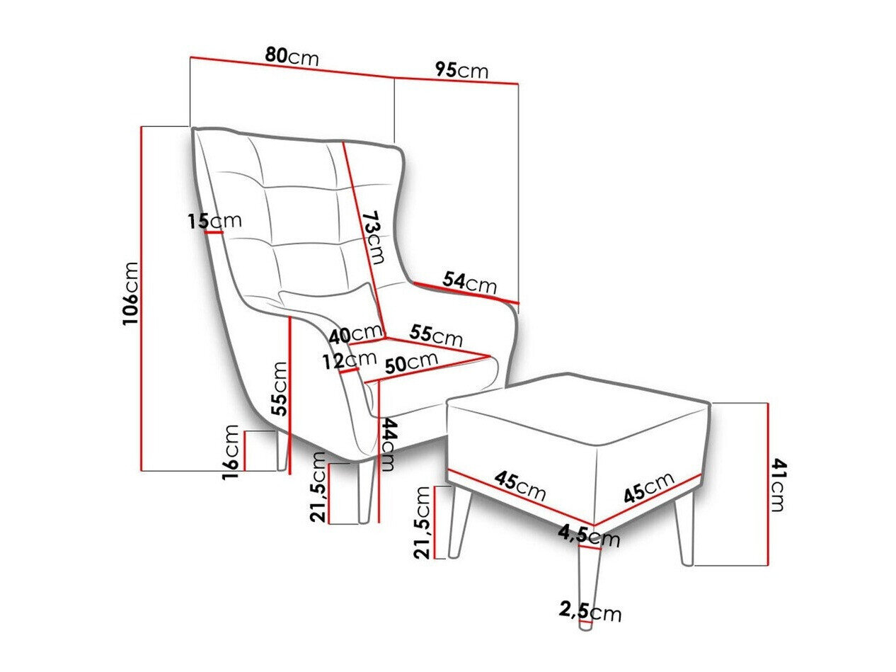 Lænestol Comfivo Ulmus II (Aston 8)
