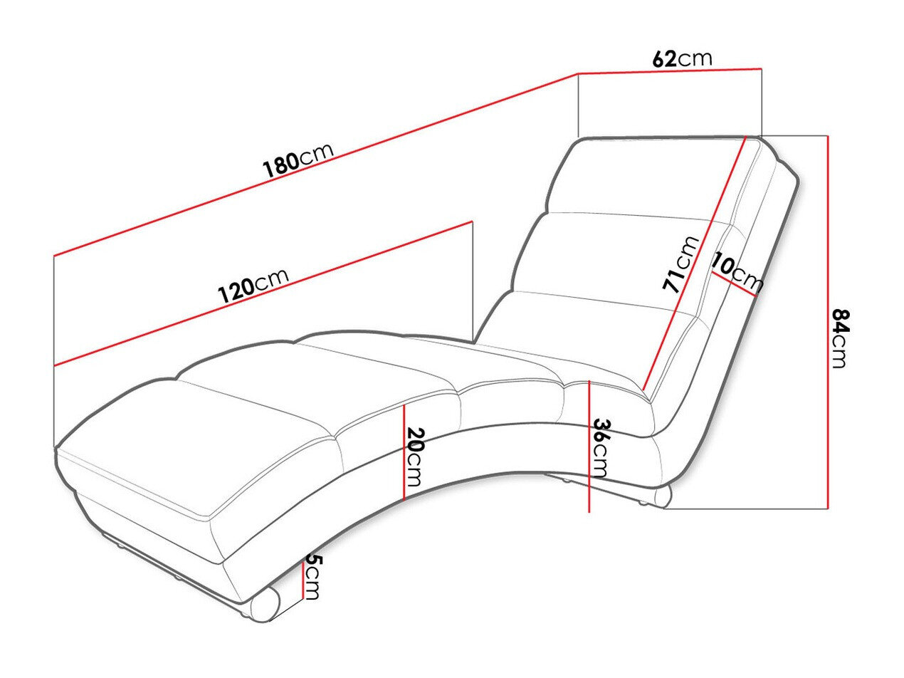 Chaiselong Comfivo 109 (Soft 011 + Lawa 07)