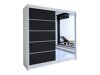 Kledingkast Closico Cavaris III (Wit + Zwart)