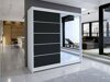 Kledingkast Closico Cavaris III (Wit + Zwart)