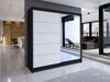 Kledingkast Closico Cavaris III (Zwart + Wit)