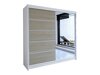 Kledingkast Closico Cavaris III (Wit + Sonoma eik)