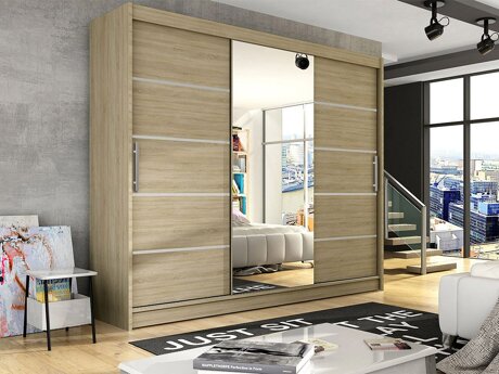 Garderobeskab Closico 131 (Sonoma eg)