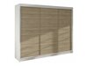 Kledingkast Closico Durion II (Wit + Sonoma eik)