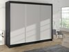 Kledingkast Closico Durion II (Zwart + Wit)