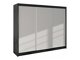 Kledingkast Closico Durion II (Zwart + Wit)