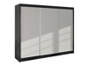 Kledingkast Closico Durion II (Zwart + Wit)