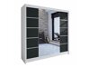 Kledingkast Closico Cavaris V (Wit + Zwart)
