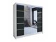Kledingkast Closico Cavaris V (Wit + Zwart)