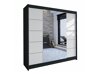 Kledingkast Closico Cavaris V (Zwart + Wit)