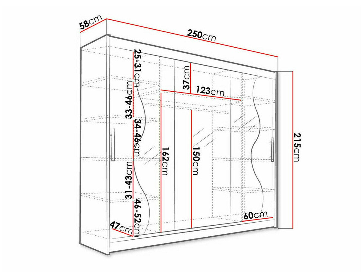 Garderobeskab Closico 119 (Hvid)