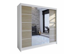 Kledingkast Closico Cavaris V (Wit + Sonoma eik)