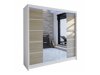 Kledingkast Closico Cavaris V (Wit + Sonoma eik)