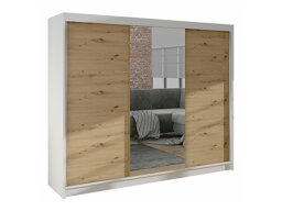 Kledingkast Closico Durion I (Artisan eiken + Wit)