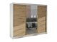 Kledingkast Closico Durion I (Artisan eiken + Wit)