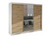 Kledingkast Closico Durion I (Artisan eiken + Wit)
