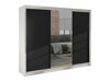 Kledingkast Closico Durion I (Wit + Zwart)