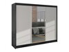 Kledingkast Closico Durion I (Zwart + Wit)