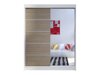 Kledingkast Closico Vastor III (Wit + Sonoma eik)