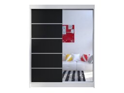 Kledingkast Closico Vastor III (Wit + Zwart)