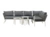 Buiten meubilair set Dallas 1084 (Grijs + Wit)