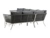 Buiten meubilair set Dallas 1084 (Grijs + Wit)