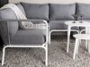 Buiten meubilair set Dallas 1084 (Grijs + Wit)