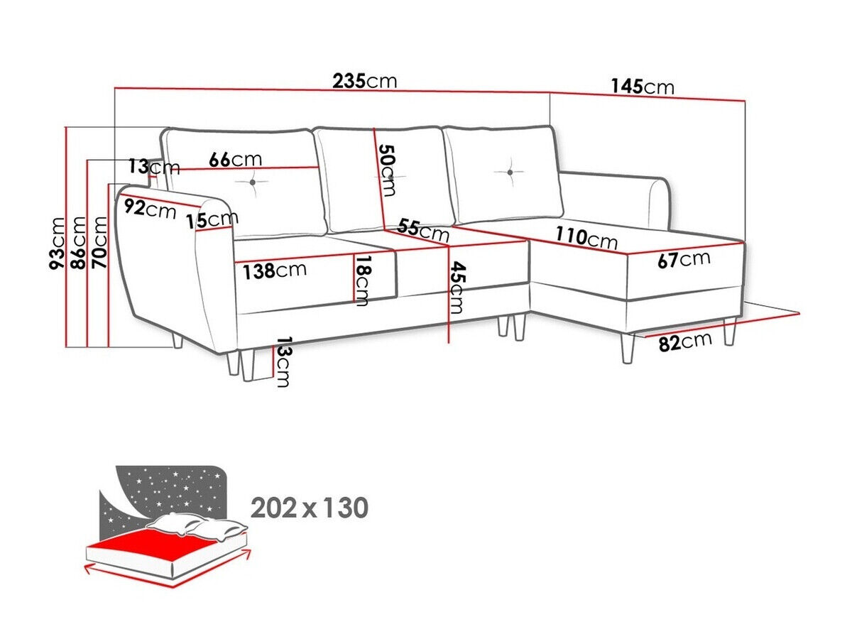 Kotna garnitura Muncie 105 (Lux 33)