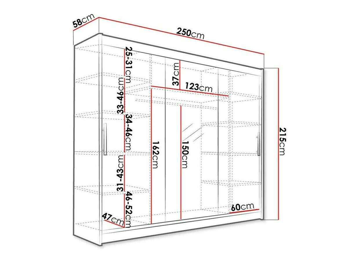 Garderobeskab Closico Ordo I (Hvid)