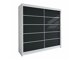 Kledingkast Closico Cavaris IV (Wit + Zwart)