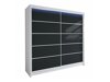 Kledingkast Closico Cavaris IV (Wit + Zwart)