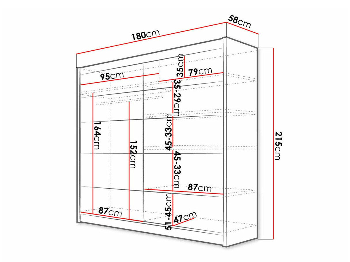 Kledingkast Closico Cavaris IV (Wit)