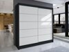 Kledingkast Closico Cavaris IV (Zwart + Wit)