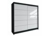 Kledingkast Closico Cavaris IV (Zwart + Wit)