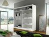 Kledingkast Closico Cavaris IV (Zwart + Wit)