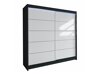 Kledingkast Closico Cavaris IV (Zwart + Wit)