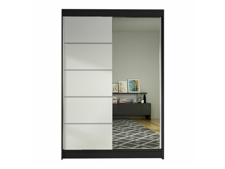 Kledingkast Closico Salvor III (Zwart + Wit)