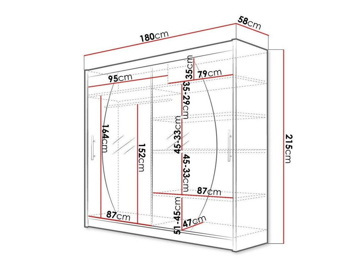 Garderobeskab Closico 102 (Hvid)