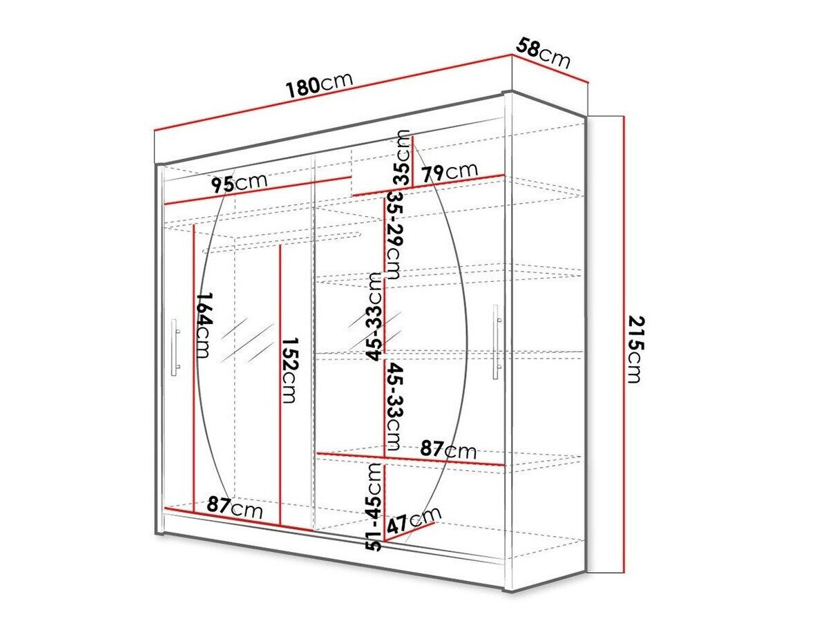 Garderobeskab Closico Pallor IV (Hvid)
