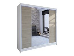 Kledingkast Closico Cavaris II (Wit + Sonoma eik)