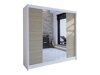 Kledingkast Closico Cavaris II (Wit + Sonoma eik)