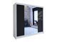 Kledingkast Closico Cavaris II (Wit + Zwart)