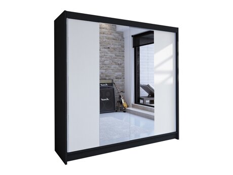 Kledingkast Closico Cavaris II (Zwart + Wit)